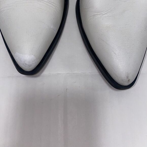 ALDO Women's Shoes Drerissa Leather Pointed Toe Ankle Cowboy White 7.5 - Picture 5 of 7